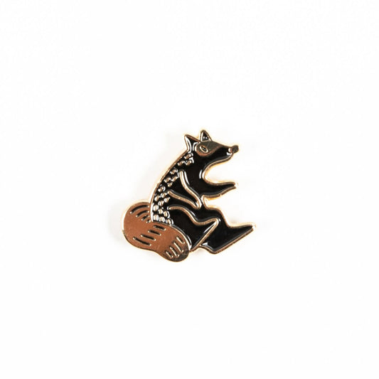 Enamel Pins - Sitting Raccoon